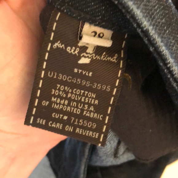 “A” pocket flare dark wash size 28 - Picture 4 of 5